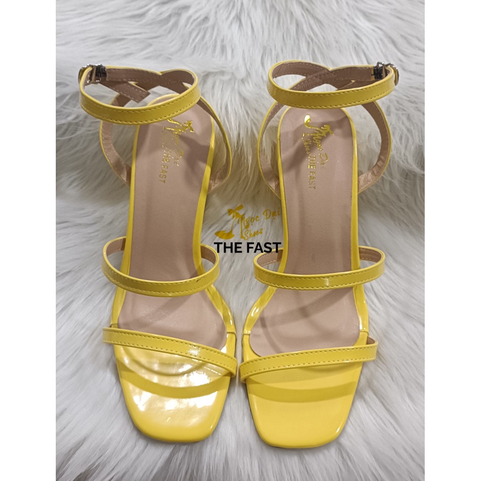 Giày xăng đan cao gót vuông dây ngang nhỏ thanh lịch ND249