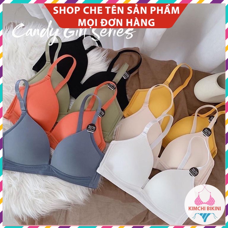 Áo Chip Nữ Su Mẫu Mới KIMCHIBIKINI Áo Nót Không Gọng Chống Hằn Mỡ AL026