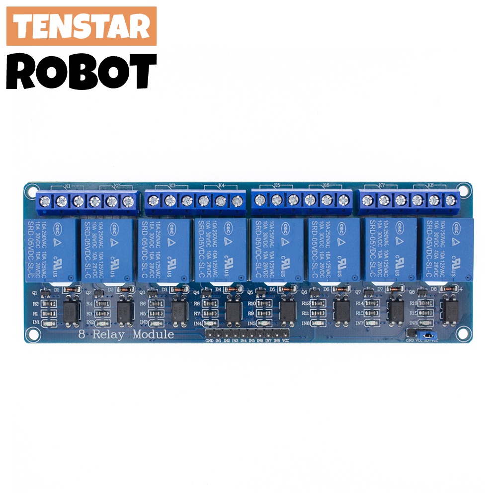 Mô Đun Rơ Le 5V 1 2 4 8 Kênh Kèm Rơ Le 1 2 4 8 Kênh Chuyên Dụng Cho ARDUINO