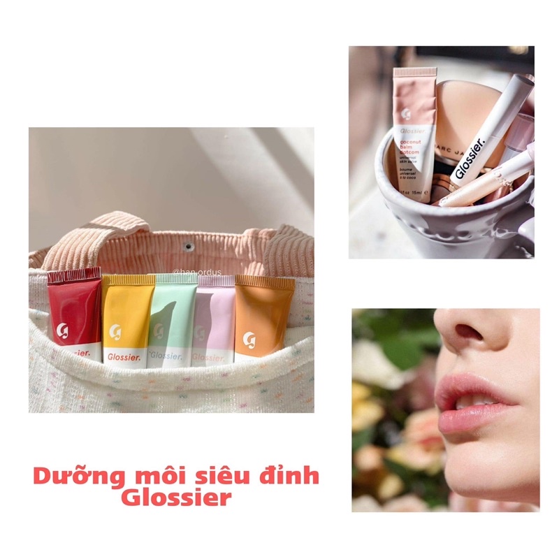 SON DƯỠNG GLOSSIER BALM DOTCOM màu Cherry và Rose