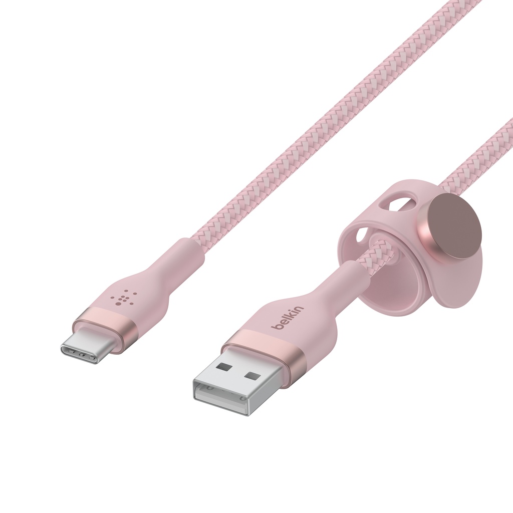 [ELMG70K tối đa 70K] Cáp sạc USB Type C BOOST↑CHARGE™ PRO Flex Belkin vỏ silicon bọc dù 60W 1m (tương thích iPhone 15)