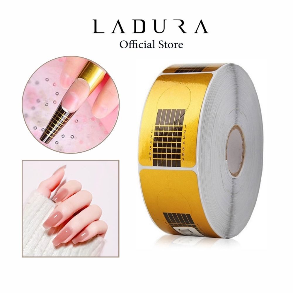 Giấy form móng đắp gel bột LADURA