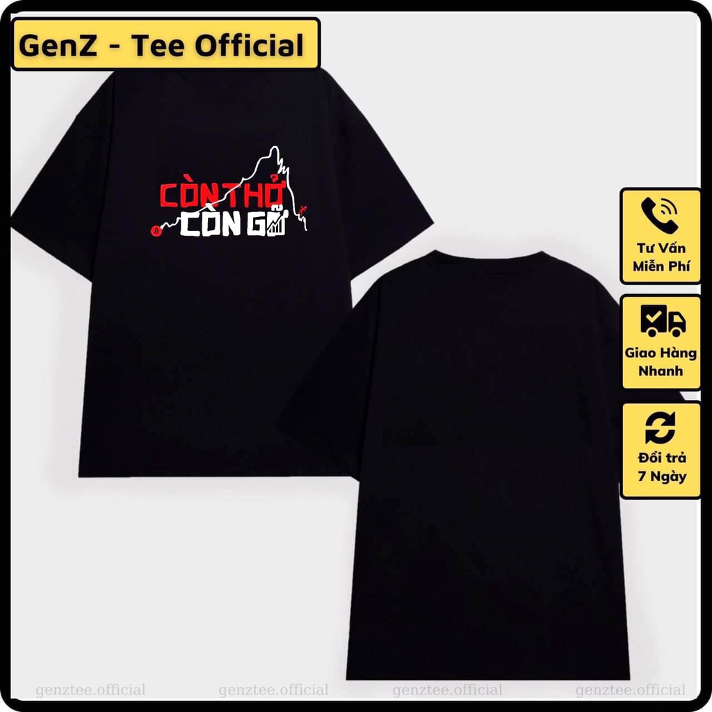 Áo thun Còn Thở Còn Gỡ Binance, Bitcoin, hài hước phong cách trẻ trung năng động form rộng nam nữ đủ size