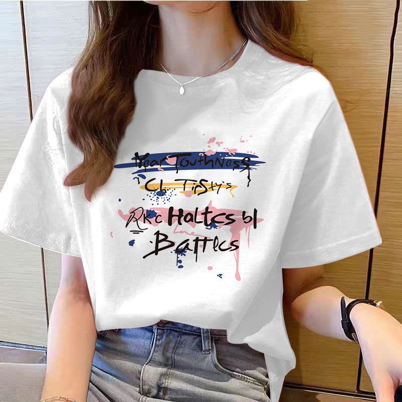 NRVP Áo Thun Tay Ngắn Dáng Rộng Plus Size 4XL Phong Cách Hàn Quốc Thời Trang Cho Nam Và Nữ