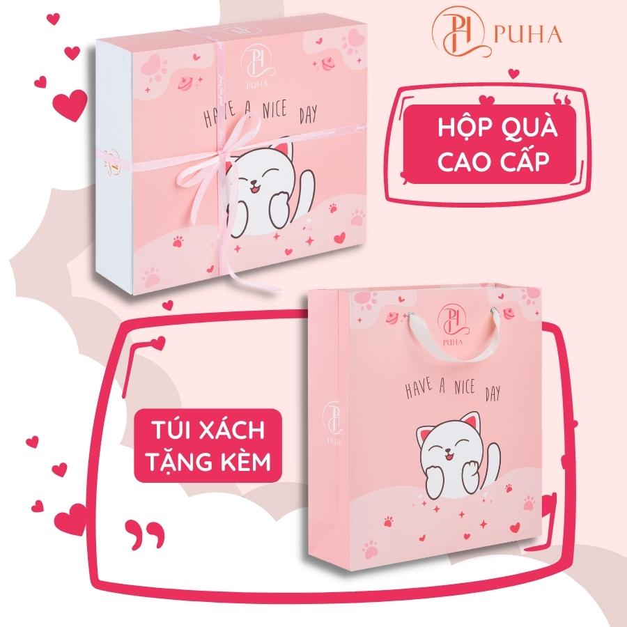 Túi chườm nóng bụng kinh PUHA 1000ml, sưởi ấm tình yêu phiên bản quà tặng bạn gái cao cấp