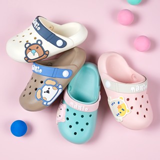 Cheerful Mario Dép Crocs Đi Biển Đế Mềm Chống Trượt In Hình Mario Thời