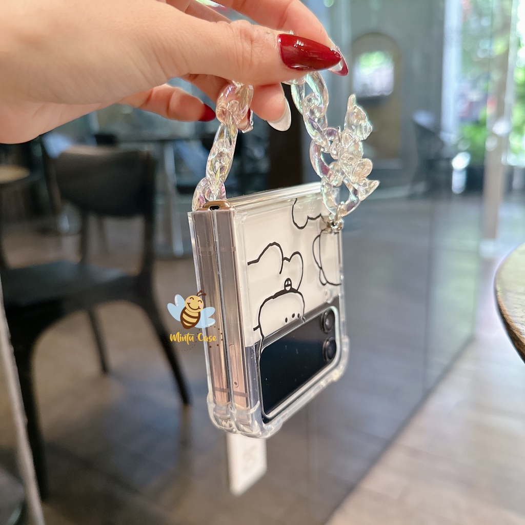 Ốp kèm móc khóa Samsung Galaxy Z Flip 3 / Z Flip 4 -ZF311