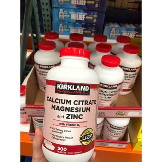 Viên uống canxi kirkland calcium 600mg + d3 500 viên