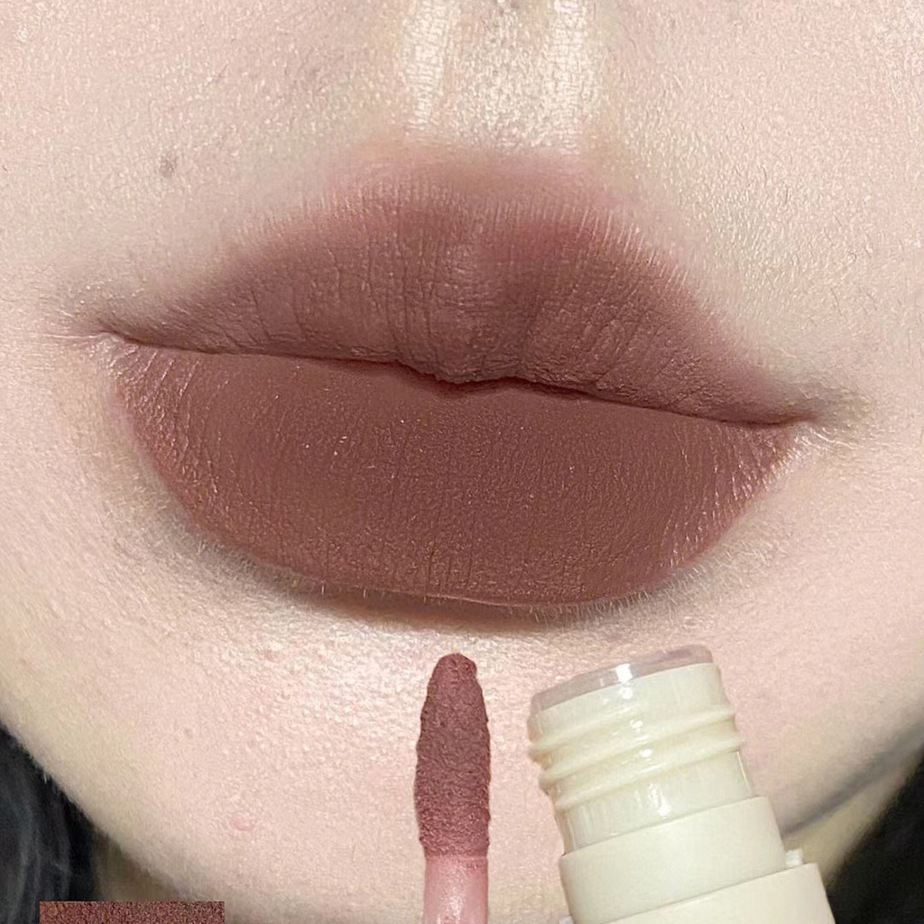 Son Môi Cappuvini Tông Nhung Lì Khối Lượng Nhẹ Mềm Mịn Môi Màu Trà Sữa Trang Điểm Cho Nữ