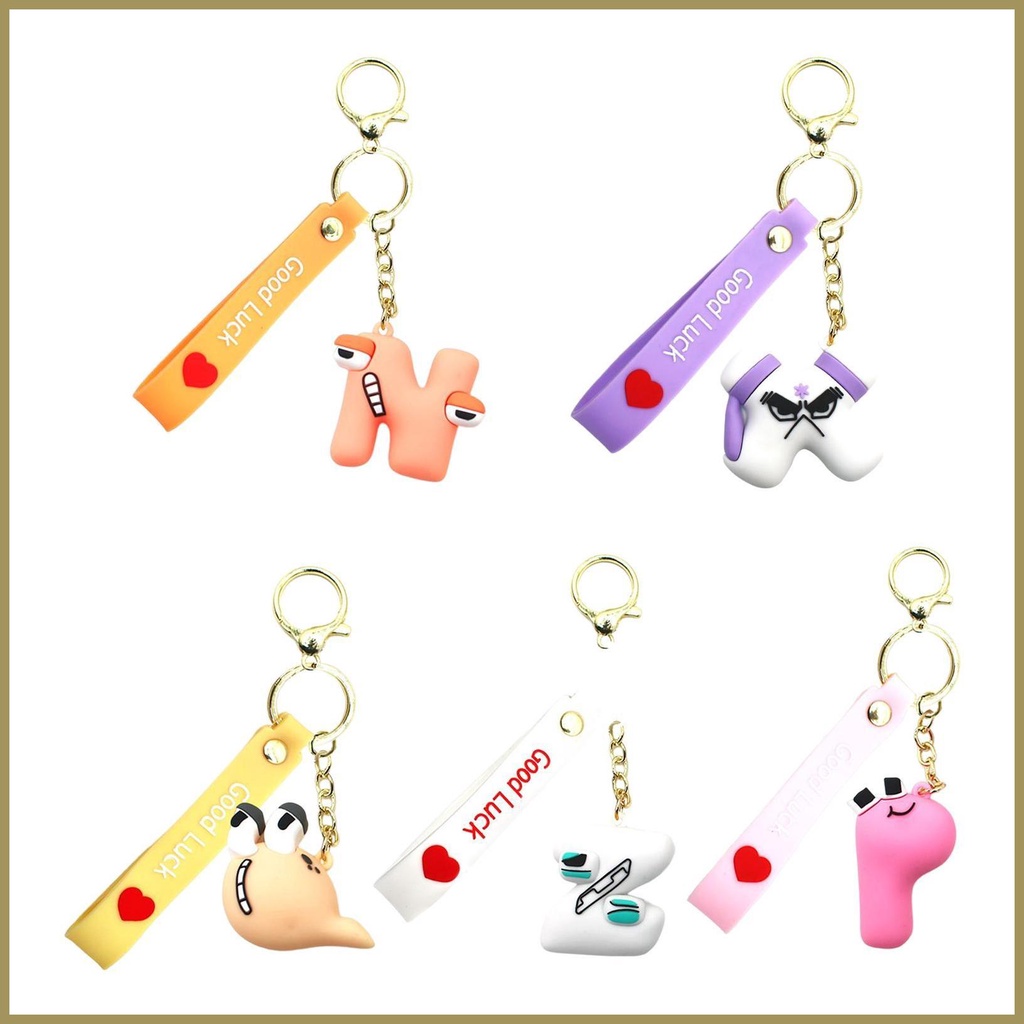 Alphabet Lore Móc Khóa Hình 26 Chữ Cái Sáng Tạo Cho Ba Lô