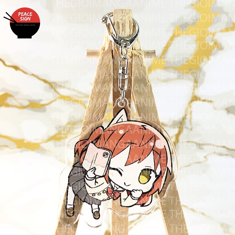 Móc khóa BOCCHI THE ROCK! ver TREO Mica trong acrylic anime chibi