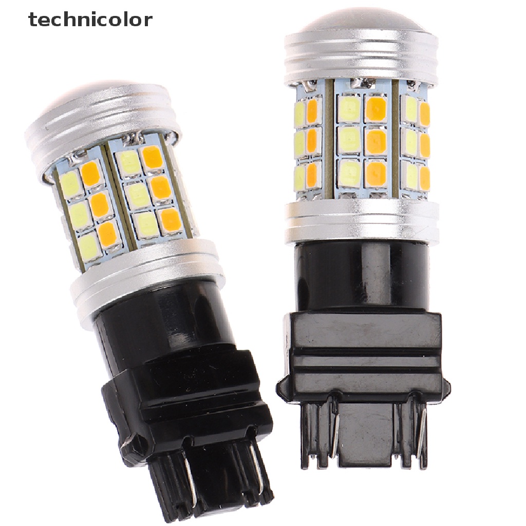 Set 2 Đèn Xi Nhan 3157 LED Ánh Sáng Trắng Hổ Phách Dành Cho Ô Tô