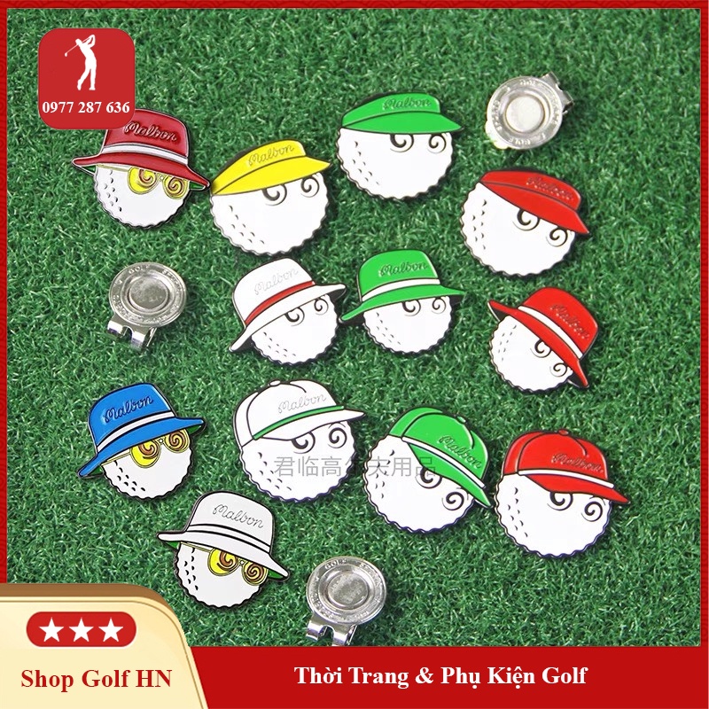 Mác bóng golf Malbon clip marker đánh dấu vị trí bóng kẹp nam châm loại đẹp (1 chiếc)