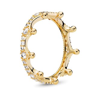 Nhẫn bạc nữ PanSparkling Crown Ring 8057 bạc s925
