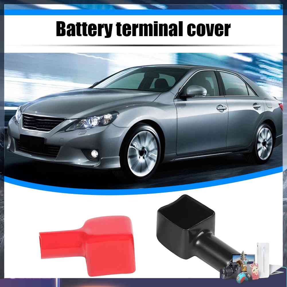 1 Cặp Vỏ Bọc Bình Ắc Quy Xe Hơi Màu Đỏ + Âm Dương