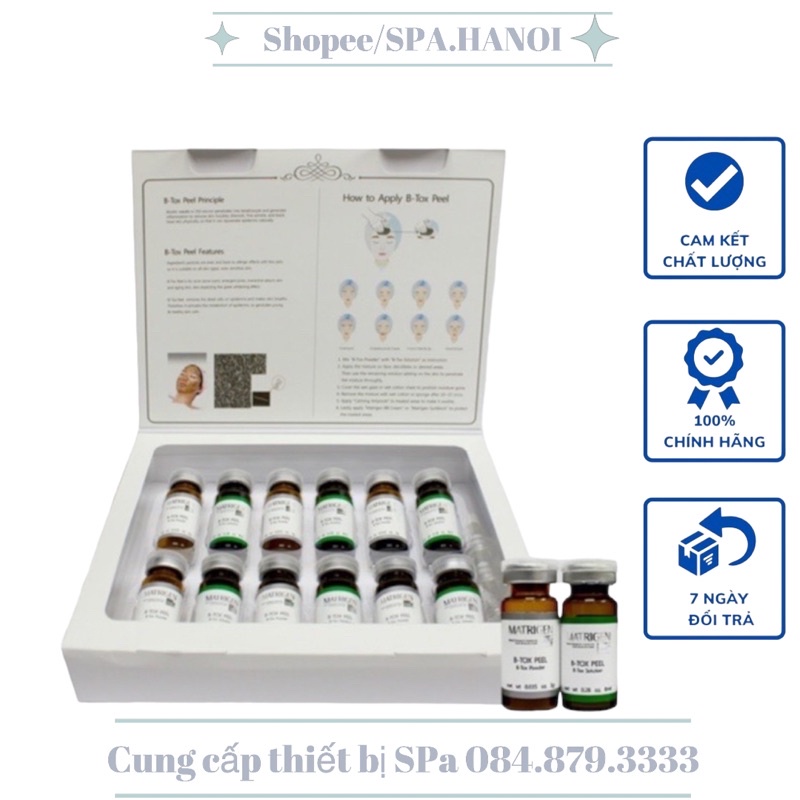 Thay Da Sinh Học Matrigen B-TOX PEEL Hàn Quốc – 2 Màu Cho Spa [ B- Tox 2 MÀU 1 HỘP ]