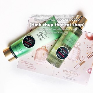 [Bill Mỹ 250ml] Nước hoa toàn thân Pear Glace hương lê và dưa gang - Victoria's Secret USA