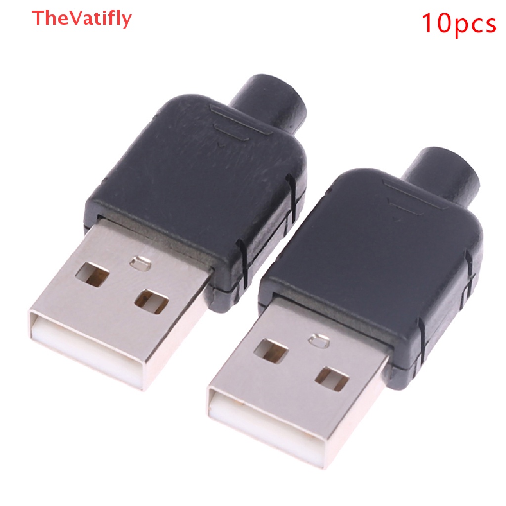Set 10 Bộ Phích Cắm USB 2.0 4 Chấu Hình Chữ A Chuyên Dụng