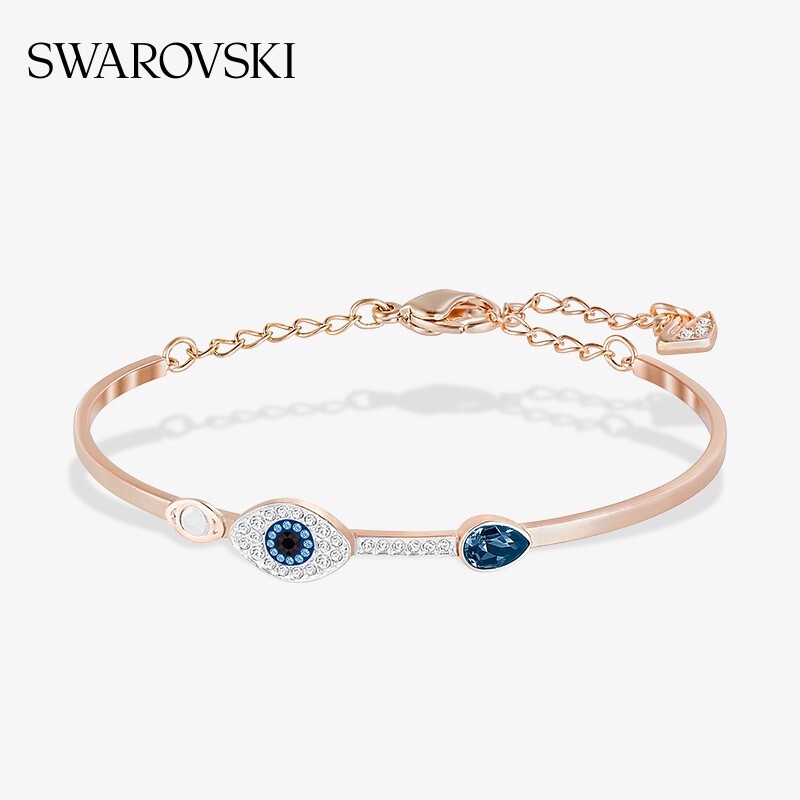 Vòng Tay Thiết Kế Biểu Tượng Mắt Quỷ SWAROVSKI Phong Cách Mới Cao Cấp Làm Quà Tặng Kỳ Nghỉ Cho Nữ
