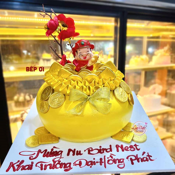 Thỏi vàng 9999 trang trí bánh