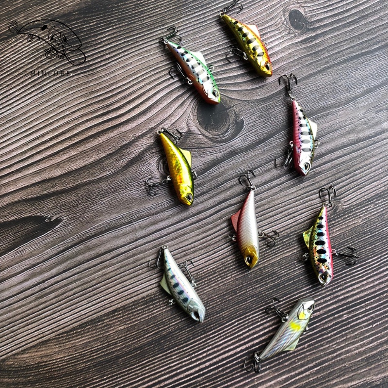 Mồi giả mồi câu lure chìm đáy Vib mini 4.5cm/5.3g Minlure