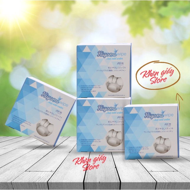 Combo 4 hộp 200 viên khăn nén kháng khuẩn ( Viên Trần )