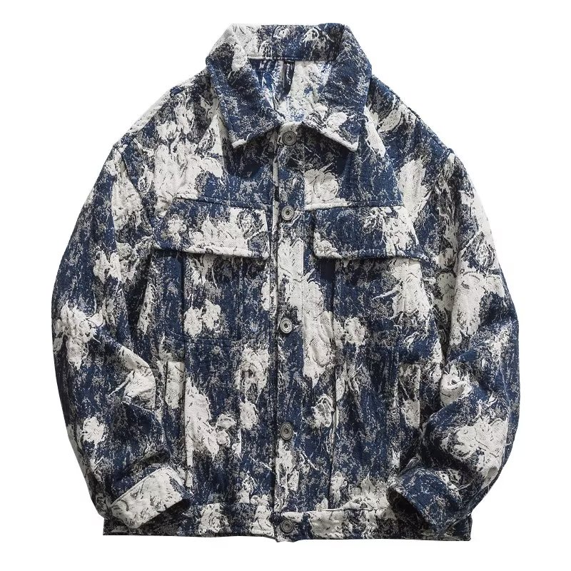 Áo Khoác Denim Phong Cách Đường Phố Hàn Quốc Thời Trang Thu Xuân Dành Cho Nam