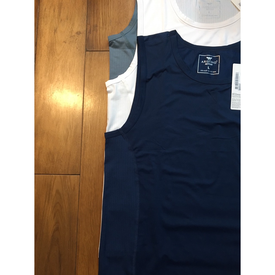 Áo sát nách tanktop nam Aristino ATT008S2 chất thể thao mềm mát, co giãn vận động thoải mái, trẻ trung