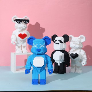 Đồ chơi mô hình lắp ráp gấu Bearbrick 35cm 55cm, Lắp ghép mô hình nhân vật đồ chơi xếp hình