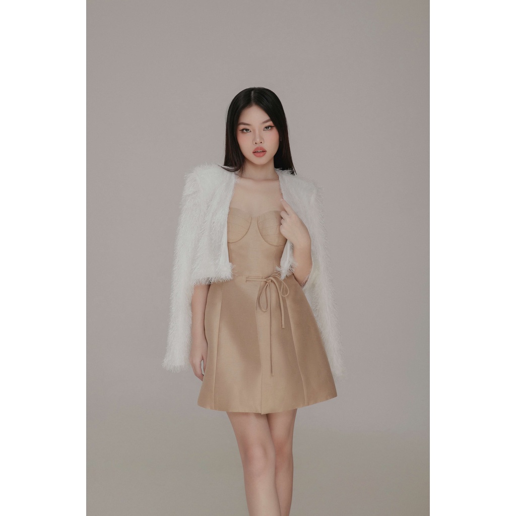 Anis_ Áo khoác lông mùa đông sang chảnh 2 lớp