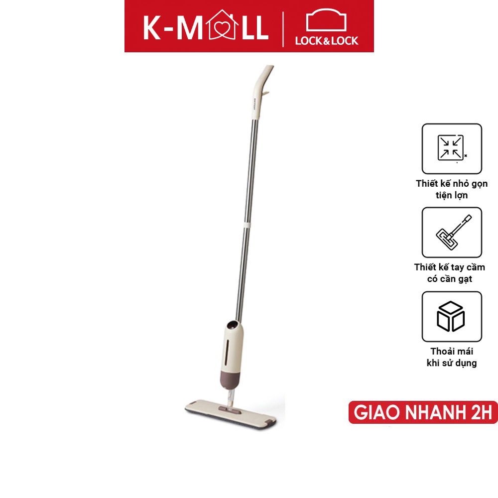 Cây lau nhà Lock&Lock dạng xịt nước Capsule Spray Mop phun nước nhiều diện rộng ETM472. - K-MALL