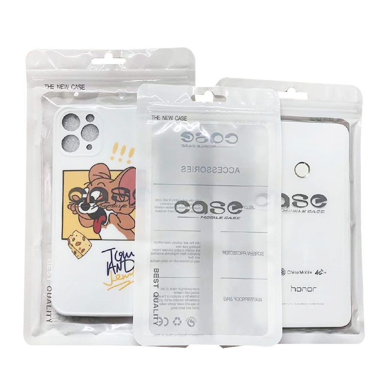 Combo 100 túi zip cao cấp đựng ốp lưng điện thoại có lỗ treo