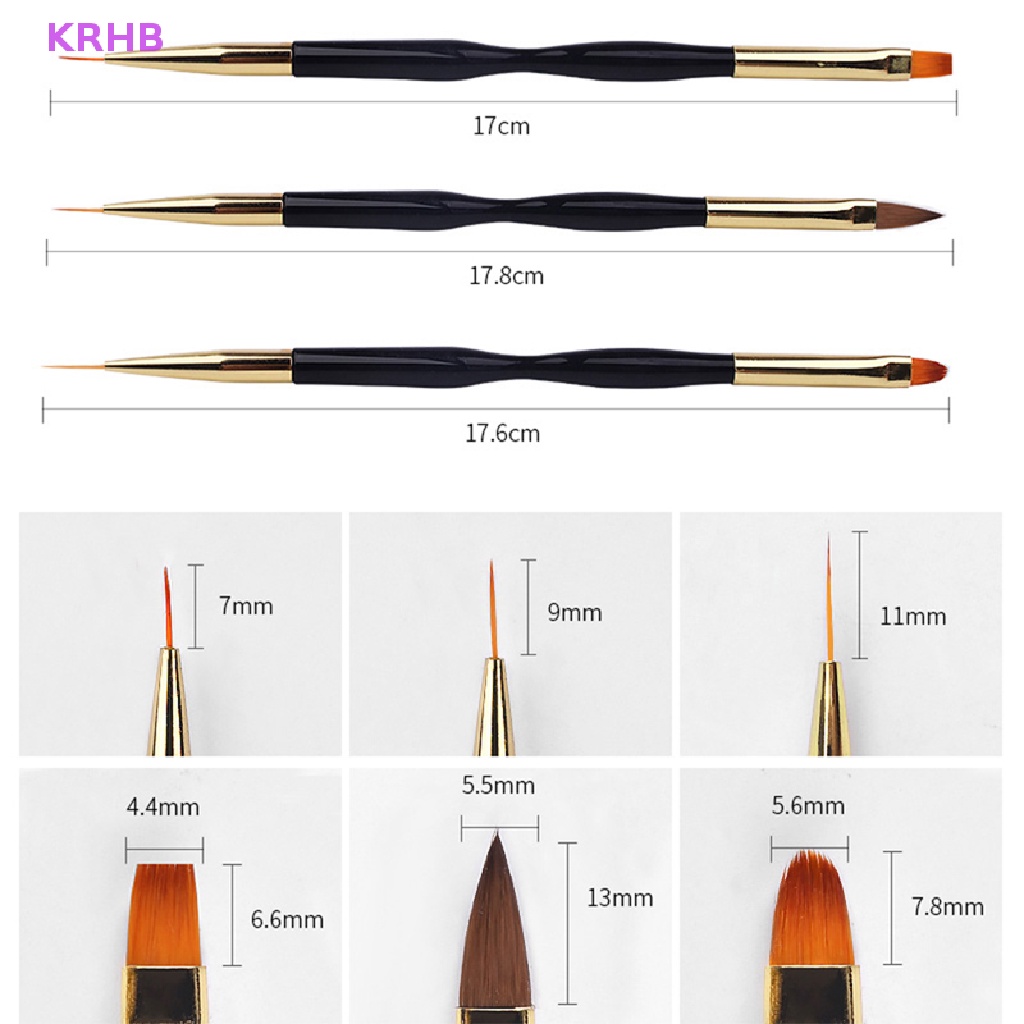 Cọ Vẽ Móng Tay Gel UV Siêu Mỏng Họa Tiết Chấm Bi Mới