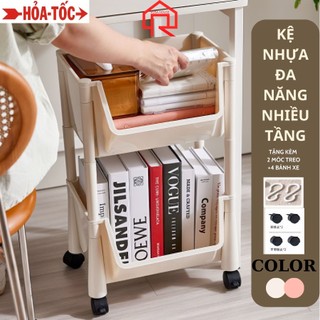 Kệ sách nhựa để bàn, kệ đựng sách nhiều tầng