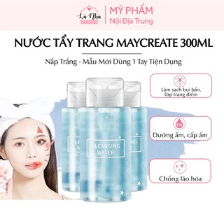 Nước tẩy trang Maycreate 300ml chính hãng nội địa trung, làm sạch sâu, xóa makeup, cấp ẩm làm sáng, mịn da mặt.