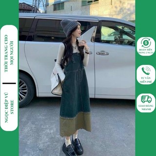 V3 - váy yêm dài phối cá tính