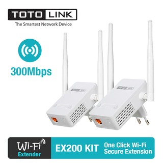 Bộ Kích Sóng Wifi Repeater 300Mbps Totolink Ex200 - Bộ Kích Sóng 4G