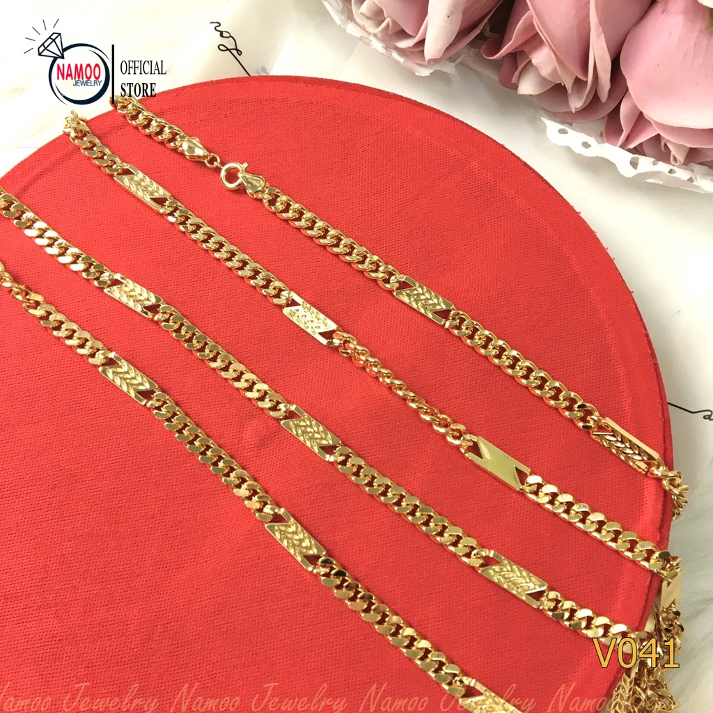 Dây Chuyền Nam Và Nữ V041 Phiên Bản Mới Hàng Cao Cấp Với Thiết Kế Dây Dài 60cm Namoo Jewelry