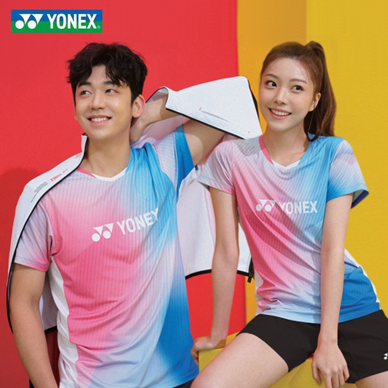 Áo Thun Chơi Cầu Lông Tay Ngắn Thoáng Khí Mau Khô Phiên Bản Hàn Quốc Unisex Mới 2023 YONEX