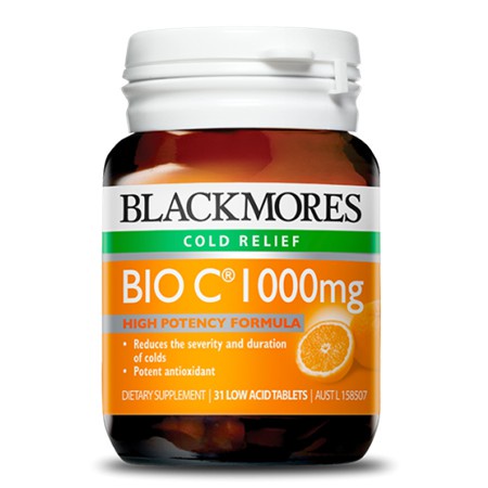 Viên Uống Tăng Cường Sức Đề Kháng Blackmore Bio C 1000Mg - 31 Viên