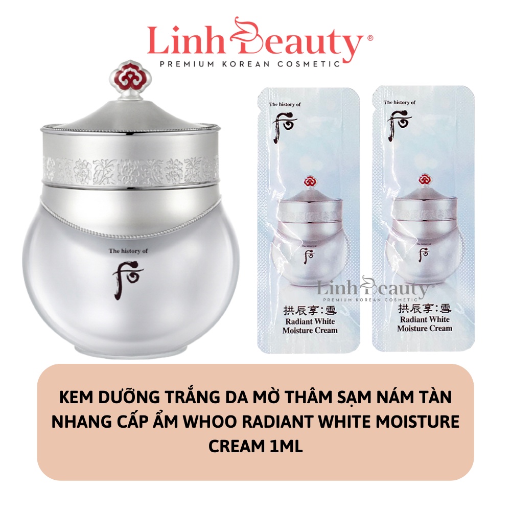 Kem Dưỡng Whoo Trắng Da Mờ Thâm Sạm Nám Tàn Nhang Whoo Radiant White