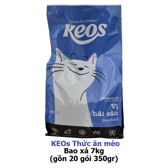 Hanpet.GV- MININO KEOS Thức ăn cho mèo, dùng cho mèo mọi lứa tuổi (hạt mèo khô)