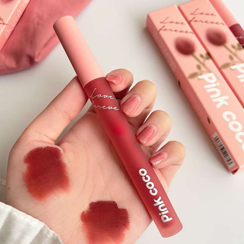 Son Lì Pinkco Chất Son Không Phai Không Dính Cốc Màu Sắc Thời Trang