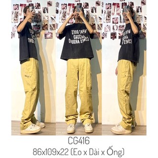 Quần cargo pants túi hộp nam nữ hàng 2hand