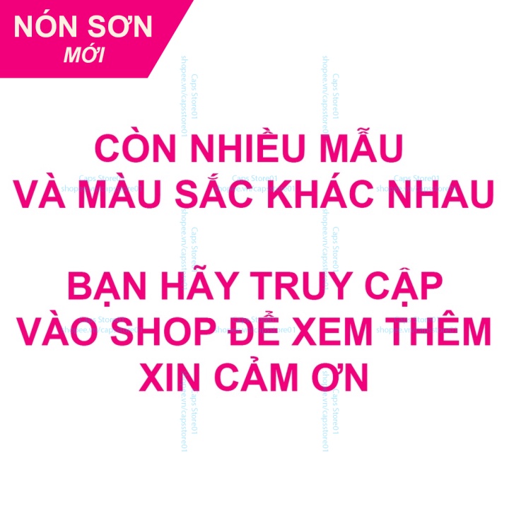 1 Cặp 2 Nón Sơn Đen Logo Hình Chữ Nhật Và Trắng Logo Hình Chữ Nhật Chính Hãng Hàng Chuẩn Tem 7 Màu Cao Cấp Mới/ Nón Kết