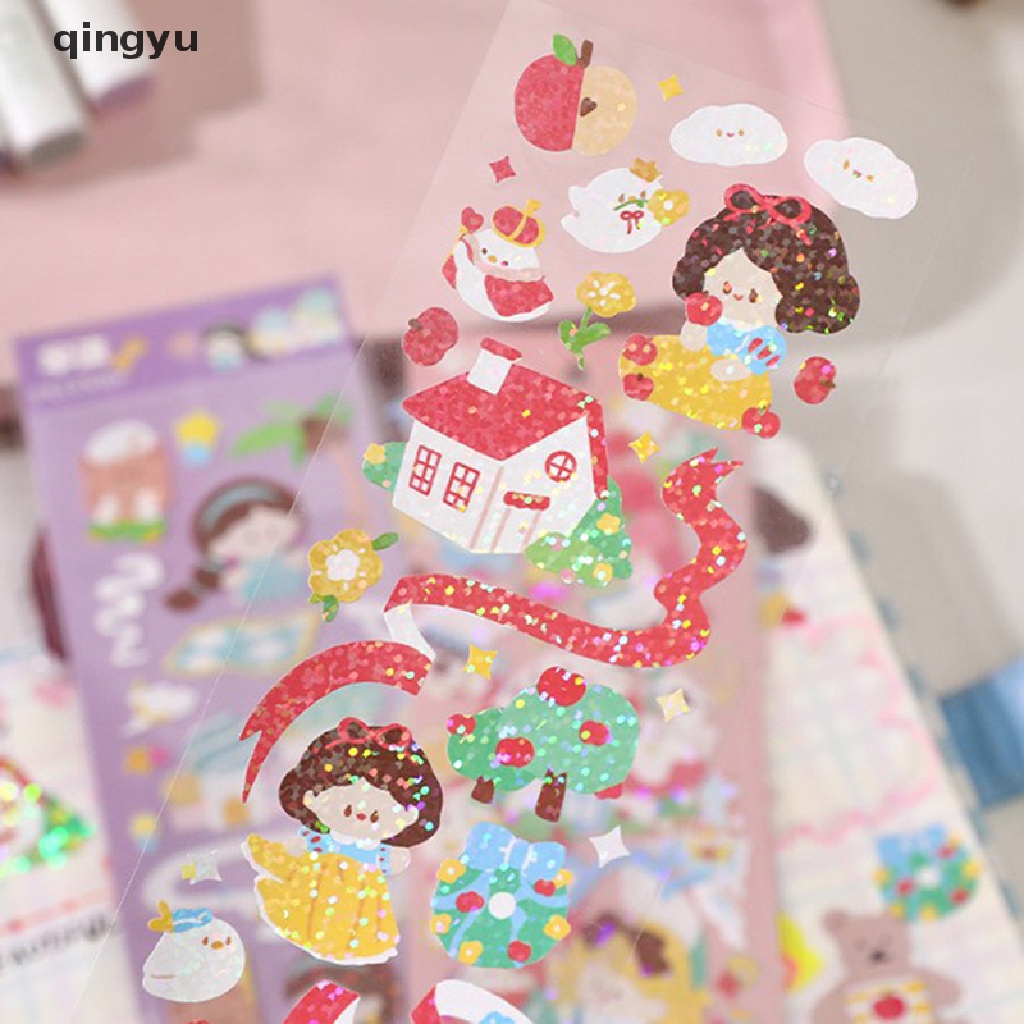 1 Tờ Nhãn Dán Trang Trí Sổ Nhật Ký / Ảnh Lấp Lánh DIY