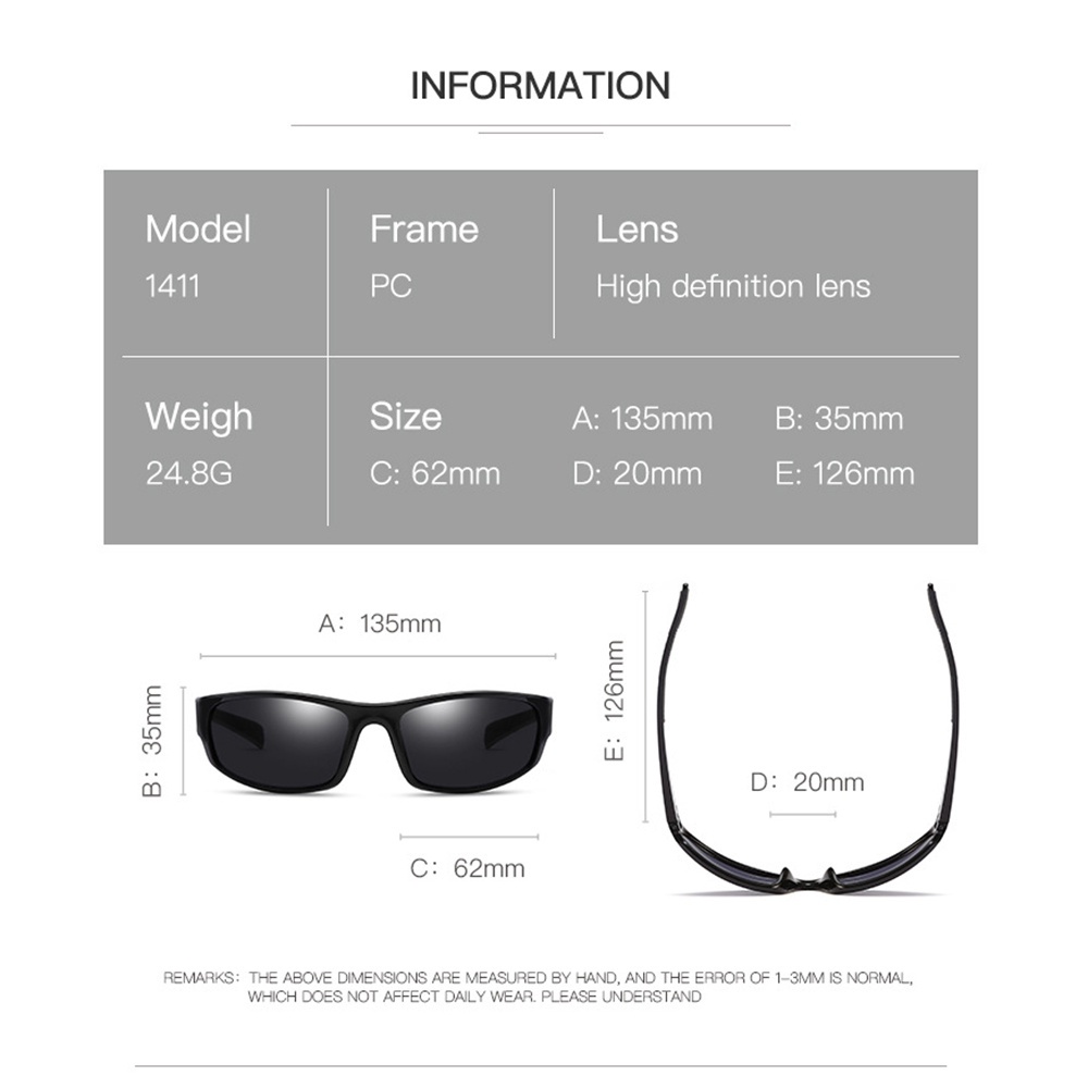 Kính mát AIELBRO phong cách thể thao thời trang dành cho đi xe đạp chạy bộ câu cá