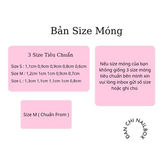 Nailbox Móng Úp Thiết Sẵn Mẫu Đỏ Charm Nơ