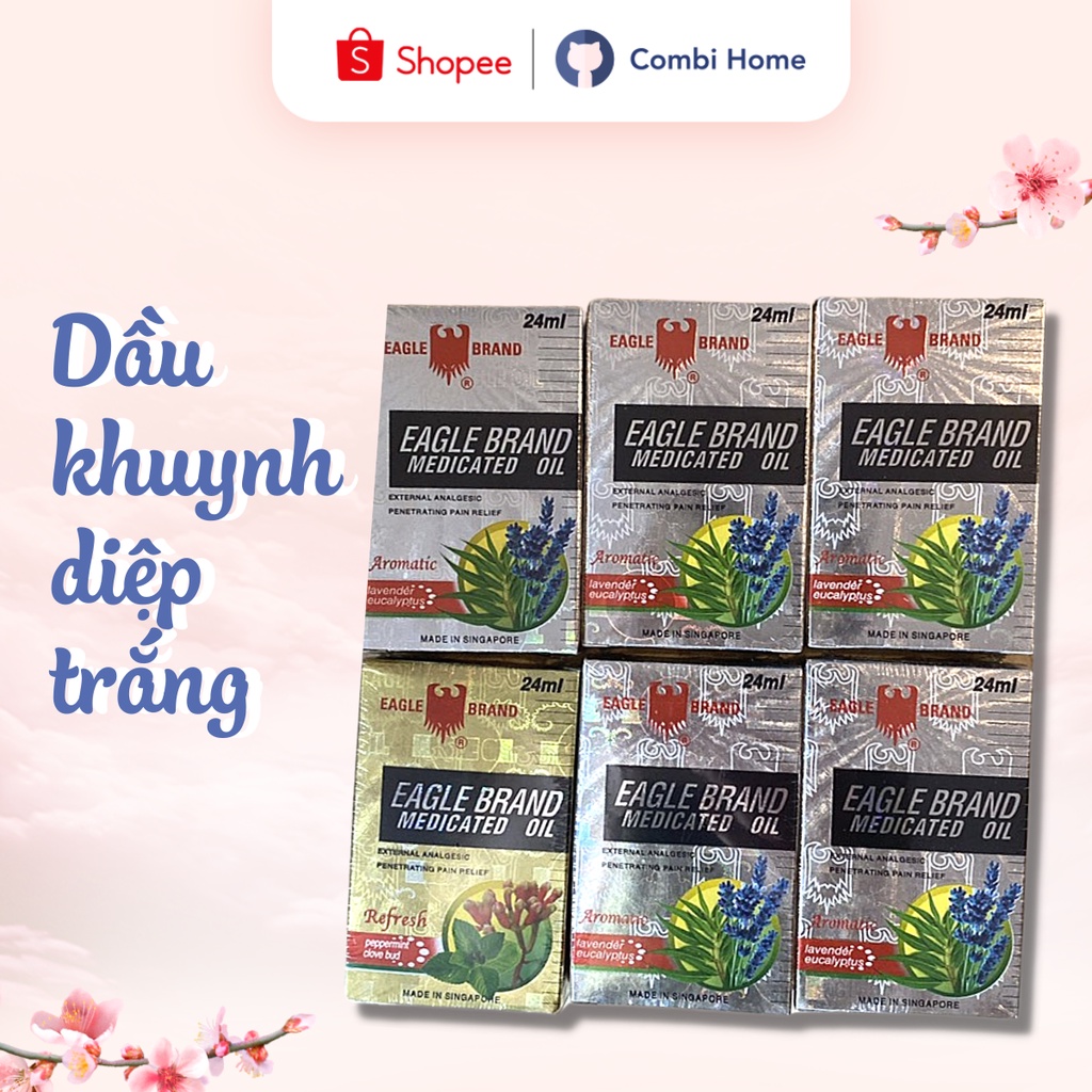Dầu khuynh diệp Eagle Brand Eucalyptus Oil hàng chính hãng Singapore dịu nhẹ cho mẹ và bé
