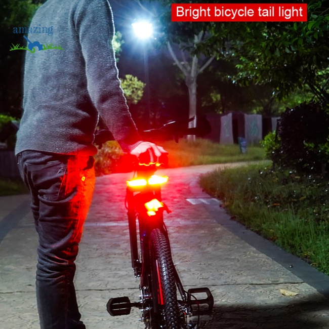 Đèn Đuôi Xe Đạp 20 Bóng Led Tín Hiệu Xi Nhan Chống Nước Sạc Usb